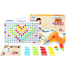 HAPPY PLAY 電鑽拼圖螺絲色塊遊戲 混色, 混合顏色, 1套