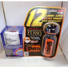 SOFT99 玻璃重垢歸零膏+超級免雨刷玻璃精組合, 1個
