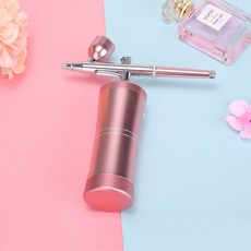 앰플 에어건 분사기 미스트건 미스트 피부 피부분사기 미용 보습 관리 에스테틱 제품 나노, 3.핑크(충전형)