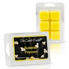 더 캔들 대디 버터 팝콘 향 멜트 - 최대 향 왁스 큐브/멜 The Candle Daddy Buttered Popcorn Scented Melt- Maximum Scent Wax, 1개