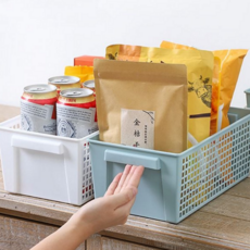 펜트리 수납 바스켓 플라스틱 서랍 칸막이 다용도 정리함 사각 데스크 보관함 싱크대 손잡이 냉장고 틈새, 화이트