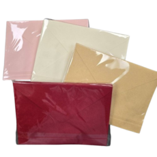 粉彩色信封組 多色可選 質感信封 感謝信 生日卡片 邀請函, 牛皮, 1個裝