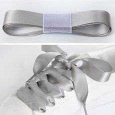 이뿜다오 2cm 너비 양면 실크 새틴 리본끈 골프화 스니커즈 운동화 신발끈