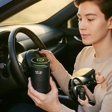 차량용 공기청정기 블랙 미니공기청정기 차량용공기정화기, 본상품선택