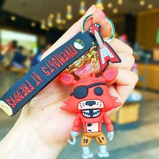 만화 게임 액션 피규어 프레디의 파즈베어 인형 모델 파이브 나이츠 프레디 키체인 선물용, 1개