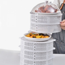 음식 보관 용기 다용도 밀폐 다단 반찬 보관 용기 주방 정리 겹겹이 조리대 용품