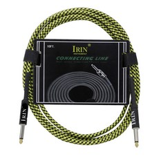 IRIN 일렉트릭 기타 케이블 와이어 연결 라인 다채로운 오디오 및 베이스 부품 스트링 악기 액세서리 10 m, 10 3M Yellow