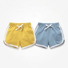 UPPERCUT 1+1 아동 여름 반바지 초등학생 숏팬츠 여아 돌핀팬츠 통기성 옆트임 3부팬츠 남매룩 여름하의 남녀공용