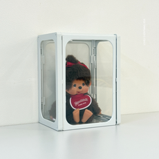 아크릴 인형 키링 진열 몬치치 라부부 보관 커버 케이스, 1개