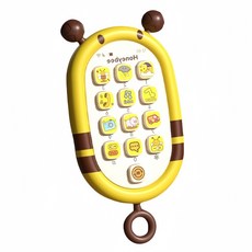 寶寶智慧型仿真手機玩具, 黃蜜蜂, 1個