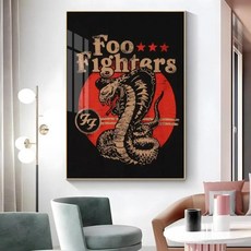 밴드 포스터 스티커 인쇄 방수 벽 예술 거실 침실 홈 장식, F. z6