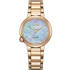 CITIZEN Eco-Drive 玫瑰金女錶