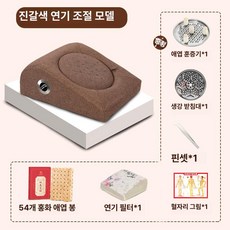 여느상점 쑥좌훈기 쑥 방석 좌훈 가정용 온열방석, 브라운 온도조절 연기필터 54개 레드 플로럴, 1개, 기본 색상