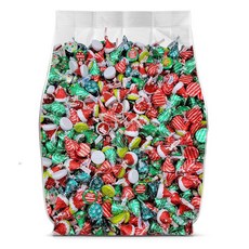 Christmas Kisses 초콜릿 캔디 버라이어티 팩 - 0.9kg(2파운드) 홀리데이 키스 앤 허그 초콜릿 캔디 개별 포장 스타킹 스터퍼 비밀 산타 선물 가방 및 홀리, 1