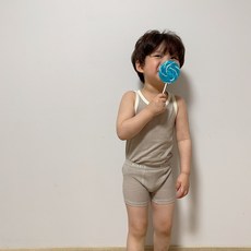 남아 런닝 민소매 드로즈 팬티 속옷 러닝 세트 돌아기 유아 아동 사각 이너 셋트