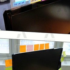 모니터 부착 메모보드 자석메모보드, 검정