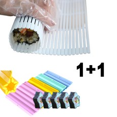 1+1 홈밸류언스 대영 국내생산 별모양 김밥말이 일반 김밥말이매트 set, 1개, 색상랜덤