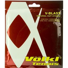 VOLKL V21022:SET V-Blast 16G 하이브리드 테니스 스트링, Natural/Gold/Black