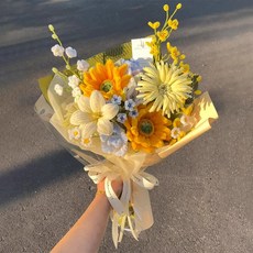 모루꽃다발키트 취미 DIY 만들기 공예 선물, 선셋 스틱 꽃다발 키트, 1개