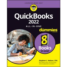 (영문도서) QuickBooks 2022 All-In-One for Dummies Paperback, English, 9781119817215