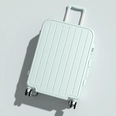 대형 수하물 핸드 푸시 카트 여행 가방용 소재 단색 클린핏 스타일, 1개, A. Q19 - 연한 하늘색 컵홀더 없음 - 스크래치