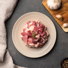 지리산 흑돼지 앞다리살 찌개용, 500g, 3개