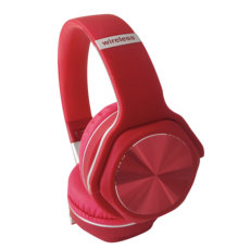 無線耳機，舒適耳罩，時尚設計，高音質呈現，藍牙連接, 紅色, MCK-S4【低噪音 高音質】