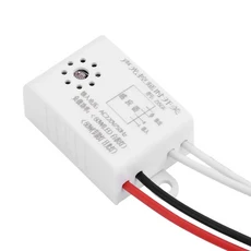 220V 모듈 감지기 자동 켜짐 꺼짐 지능형 사운드 음성 센서 전등 스위치 복도 욕실 창고 계단 사용, 1개
