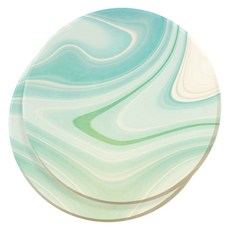 규조토 컵받침 2P 세트 - 국산 코스터 / 옐로우데이, 1개, 그린마블