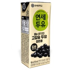 연세두유 뼈를 생각한 고칼슘 두유 검은콩, 190ml, 12개