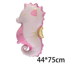 바다 아래 테마 생일 파티 장식 고래 불가사리 배너 가랜드 걸이, 1개, 13. Balloon