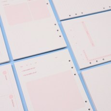 드림널스 테마속지 감정일기 감사일기 A5 6공 다이어리 속지 210page (6개월 분), 1개, 210매