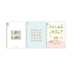 모닝글로리 채움노트 초등 스프링 일기장 좁은칸 3종 + 랜덤발송 2p, 남자, 1세트