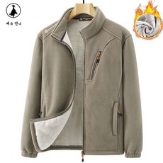 남성 겨울 플리스 자켓 양털안감 하이넥 따뜻한 보온 후리스 집업 아웃도어 캐주얼 점퍼
