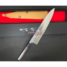 工具家達人 日本製 越前黒崎優 270mm 牛刀 R2粉末鋼料理刀 主廚刀 專業廚房刀具, 1個