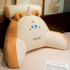 싱글 라텍스 허리 쿠션 편안한 허리 경추 침대헤드쿠션 침대 쿠션 삼각 등받이 쇼파 사무실 쿠션, 스타일2