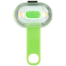 Max&Molly 德國馬克莫莉LED寵物外出燈，USB充電夜行安全燈，酷炫爆閃, 綠色