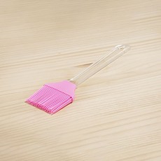 비즈쿡 실리콘 브러쉬, 1개, 투명 핑크 - 24cm