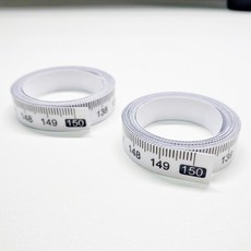 투명 스티커 줄자 1.5미터 재봉용 눈금자