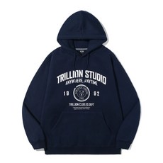TRILLION 스튜디오 아치 오버핏 후드 (NAVY)TRSHT03NV