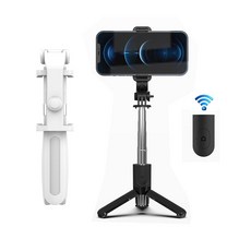 리큐엠 초미니 블루투스 셀카봉 삼각대, QST01M, 블랙, 1개