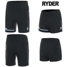 라이더 반바지 배드민턴 바지 남성 여성 3부 4부 팬츠 블랙 2023RP-7
