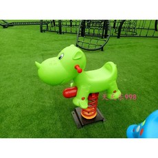 놀이터 어린이 시소 캠핑장 공원 키즈카페 야외 놀이기구, 35 만화코뿔소