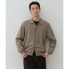 MUSINSA STANDARD 워셔블 수피마 코튼 칼라드 가디건 [헤더 베이지]