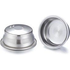 브레빌 세이지 BES870 / 875 / 880 / 878 / 890 밤비노 플러스 BES 500 2컵 듀얼 월 필터 54mm 커피 머신 교체 액세서리와 호환되는 가압 바구니, 브레빌 세이지 BES870/875/880/878/890