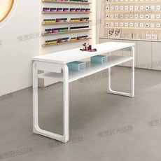 네일샵 테이블 네일아트 흡진기 시술책상 네일작업대 80cm, 1개