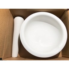 陶瓷研缽 磨藥器 搗藥器 實驗儀器, 1個, 研砵棒21cm