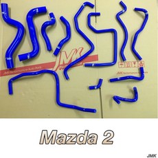 JMK Performance Auto Parts Mazda 2 防爆矽膠水管, 1個