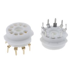 세라믹 9pin B9A PCB 마운트 튜브 소켓 12AX7 12AT7 12AU7 6DJ8 ECC82 5670 6922 Hifi 오디오 빈티지 앰프, 1개, 기타, 01 A2