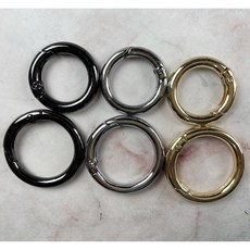 수지네작업실 가방 O링 4개입 오링 연결고리 가방 부자재 내경 2cm 2.5cm, O링 골드